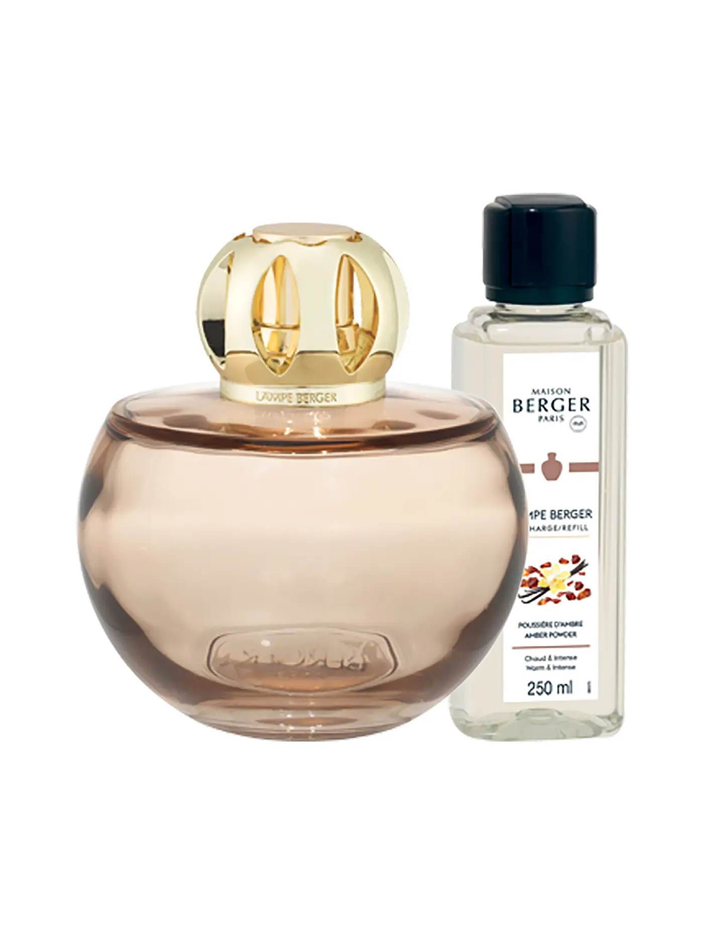 MAISON BERGER PARIS | Lampe Berger Set HOLLY NUDE +250ml Amber Power | 
